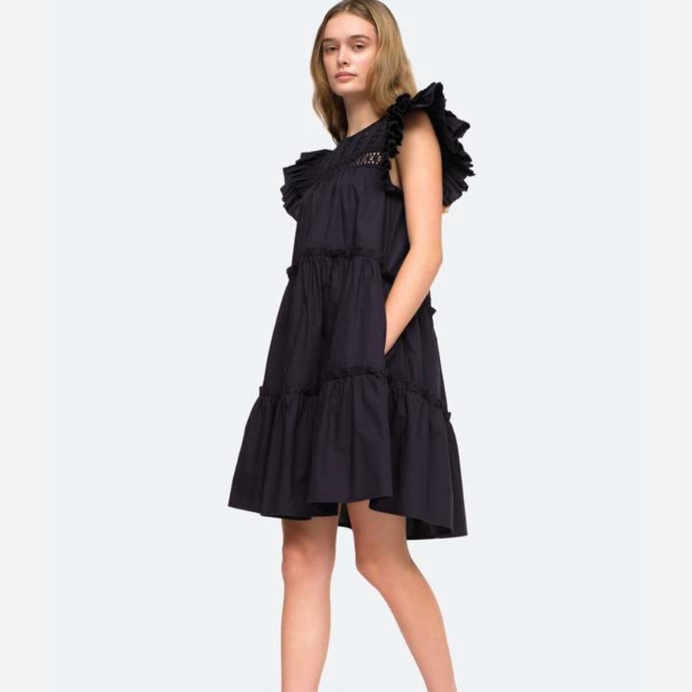 Sea Thora Flutter sleeve dress NWT